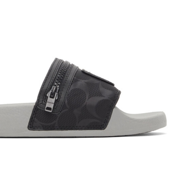 COACH MEN'S POOL SLIDES WITH POCKET BLACK MEN'S 8 WOM 9.5, LIME MEN'S 9 WOM 10.5 - Picture 5 of 11